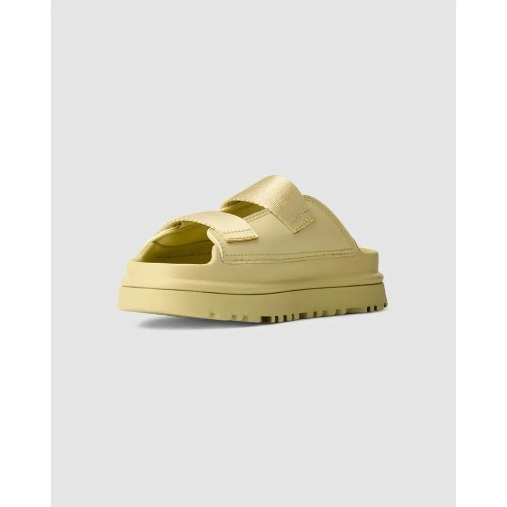 UGG Kid's GoldenGlow Slide Sandals Size 3 Big‎ Girls Golden Yellow NEW IN BOX